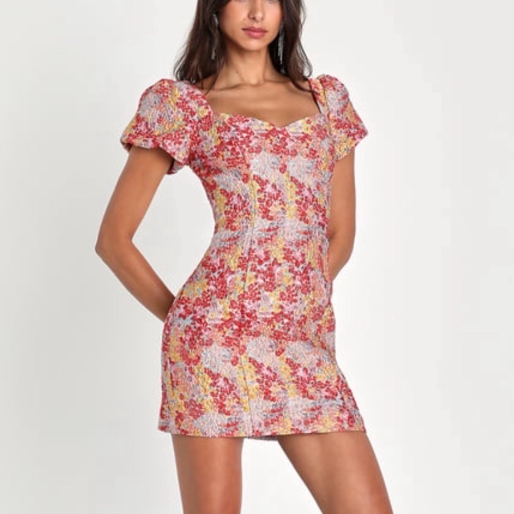 Floral Pink Mini Dress ❤️